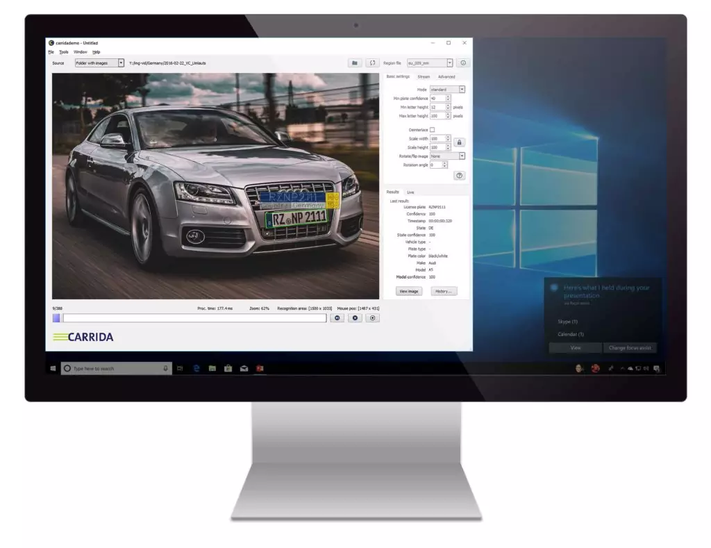 CARRIDA Software Demo